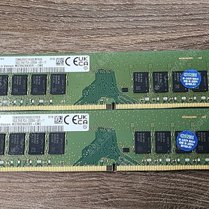 PC용 메모리 삼성 DDR4 PC4-3200 16GB 2개