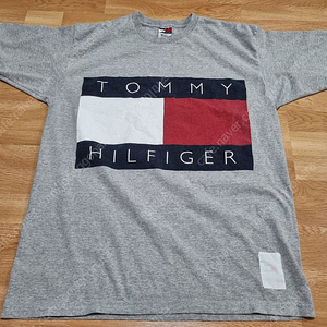 중고 TOMMY HILFIGER 타미 휠피거 빈티지 컬러 블럭 티셔츠 XL 90년대 힙합 레트로