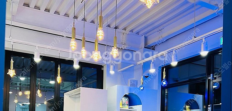 천장 레일, LED전구, 팬던트조명, 포인트 조명--1