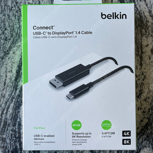 벨킨 디스플레이포트 케이블 usb-C 4k & 8k