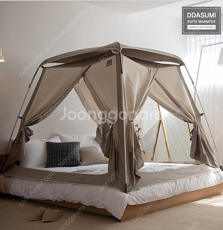 따수미 스위트 난방텐트 퀸사이즈(그레이)--0