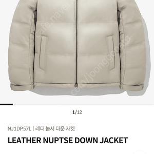 노스페이스 LEATHER NUPTSE DOWN JACKET 100사이즈