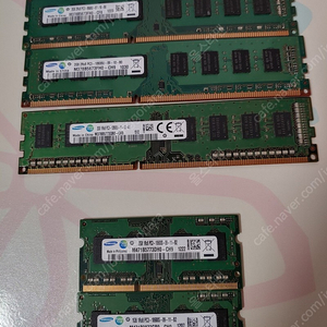 DDR3 3개,노트북용 DDR3 1개 팝니다