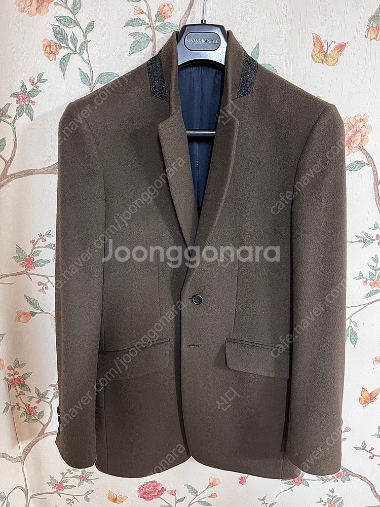 타임옴므 브라운 울캐시미어블렌드 코트 95 팝니다.--0