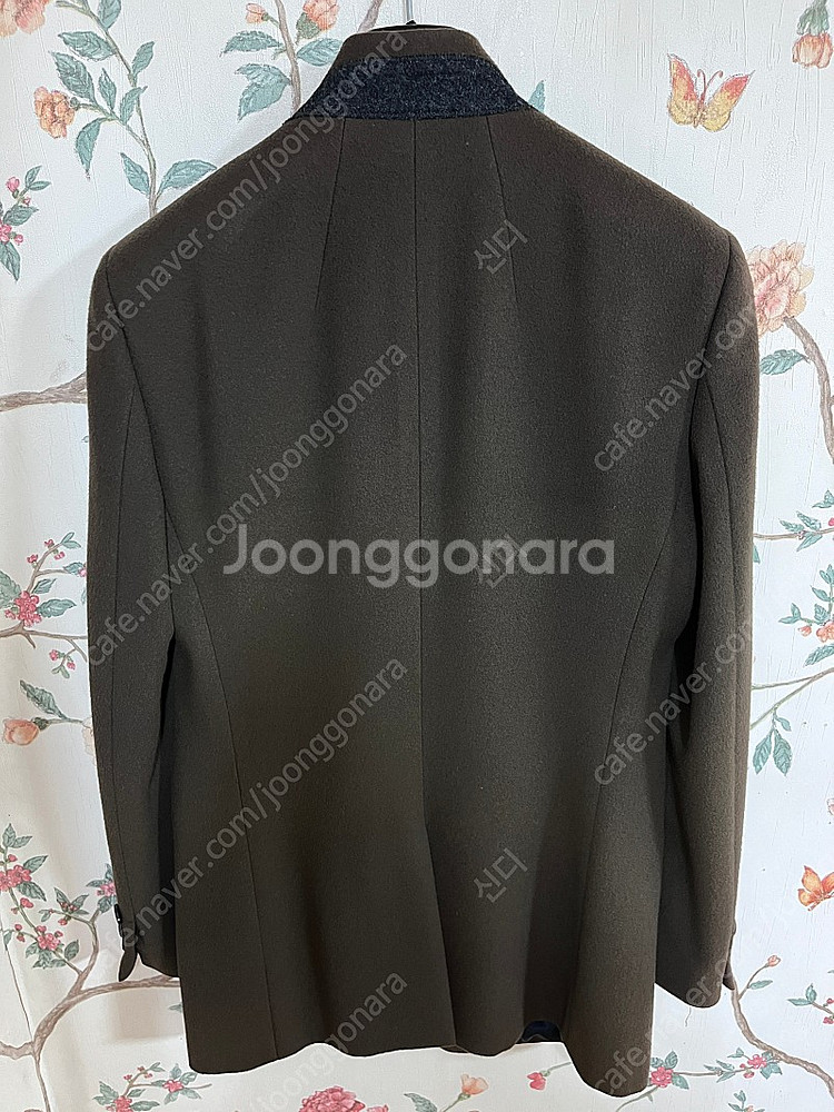 타임옴므 브라운 울캐시미어블렌드 코트 95 팝니다.--3