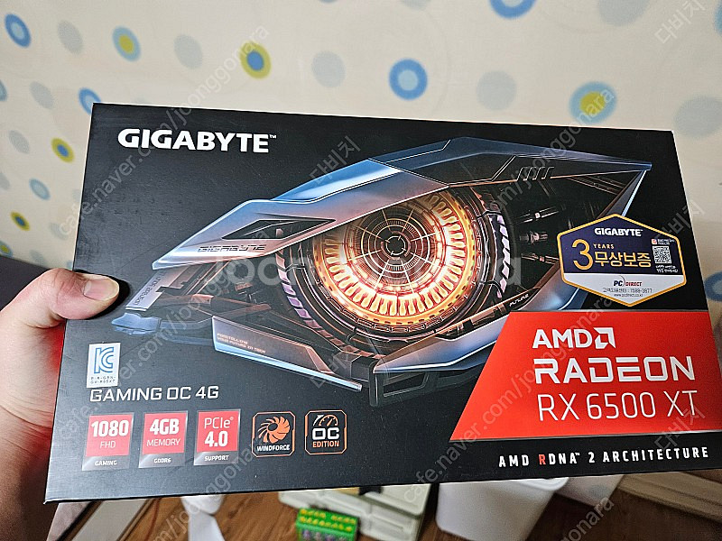 라데온 6500xt 그래픽 카드 팝니다--2