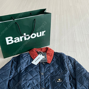 [23FW] [Barbour X Maison Kitsune] 남성 네이비