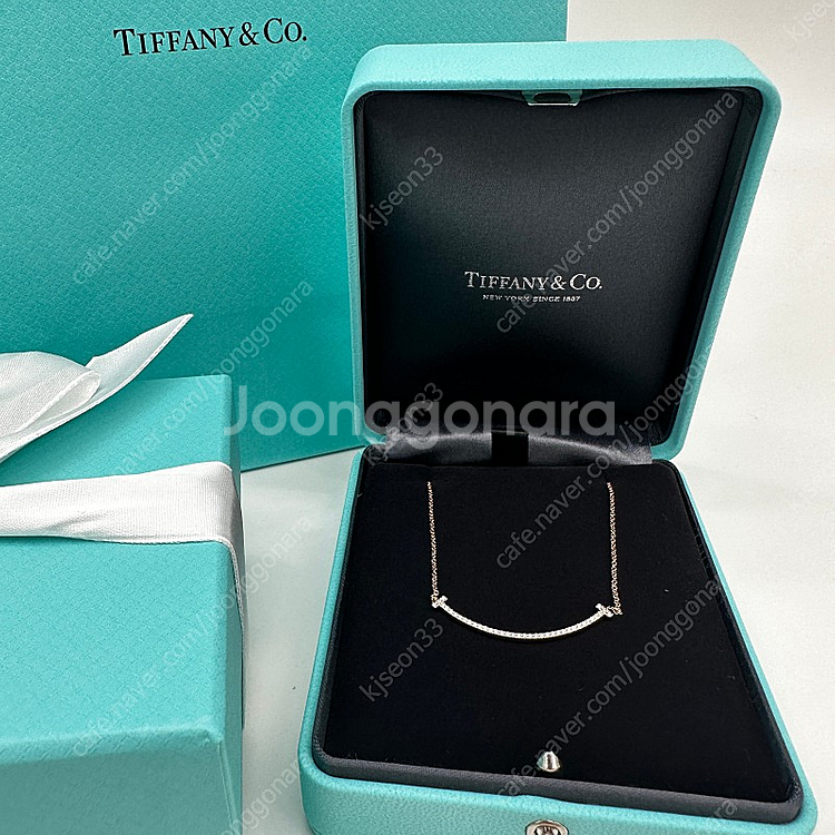 티파니앤코 풀 다이아 스마일 S스몰사이즈 로즈골드--2