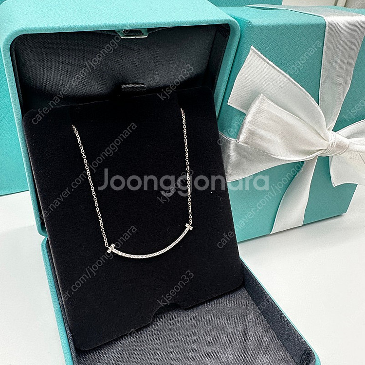 티파니앤코 풀 다이아 스마일 S스몰사이즈 로즈골드--3