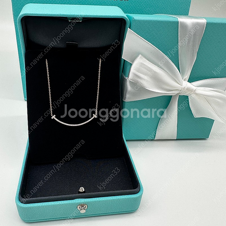 티파니앤코 풀 다이아 스마일 S스몰사이즈 로즈골드--7