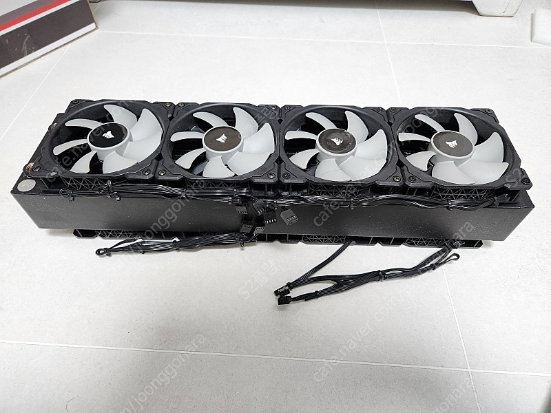 커스텀수냉 480mm 4열 라디, 팬, 팬컨트롤러 세트(EK-CoolStream XE 480, corsair ML1--2