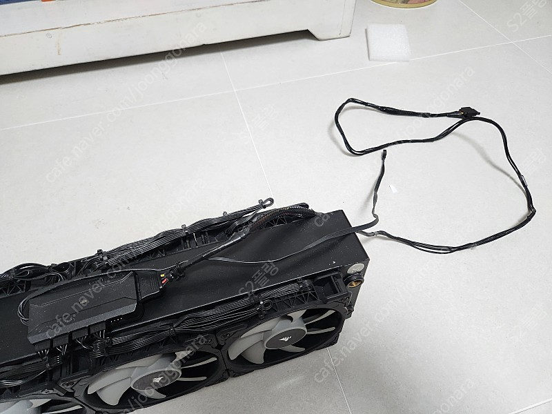 커스텀수냉 480mm 4열 라디, 팬, 팬컨트롤러 세트(EK-CoolStream XE 480, corsair ML1--6