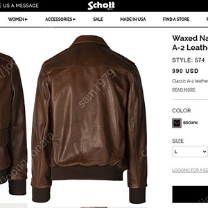 schott nyc A-2 Leather Flight Jacket