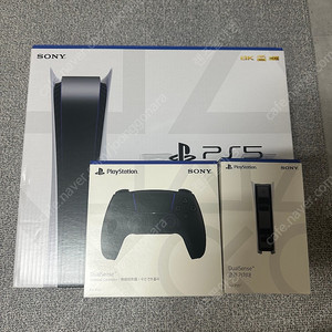ps5 디스크버전+추가패드+충전기+플스기프트3만원권