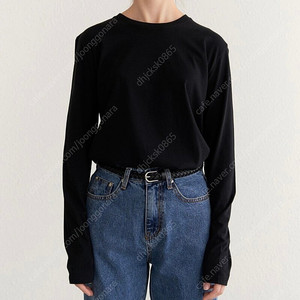 브렌다브렌든 이너티 slit sleeve tee 블랙 새상품