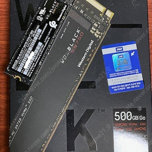 Western Digital WD BLACK SN750 M.2 NVMe 500G 풀박스 팝니다.