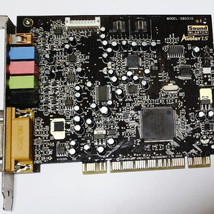 Sound Blaster Audigy LS 사블 사운드카드 PCI 슬롯용 및 PCI 변환 어댑터