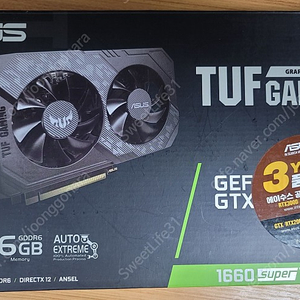 ASUS TUF GTX 1660 SUPER 6G D6 6GB 판매합니다