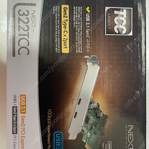 NEXT 322TCC USB3.1 Gen2 Type-C 2포트 PCI-E/10Gbps