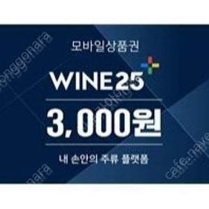 와인25플러스 3천원 상품권