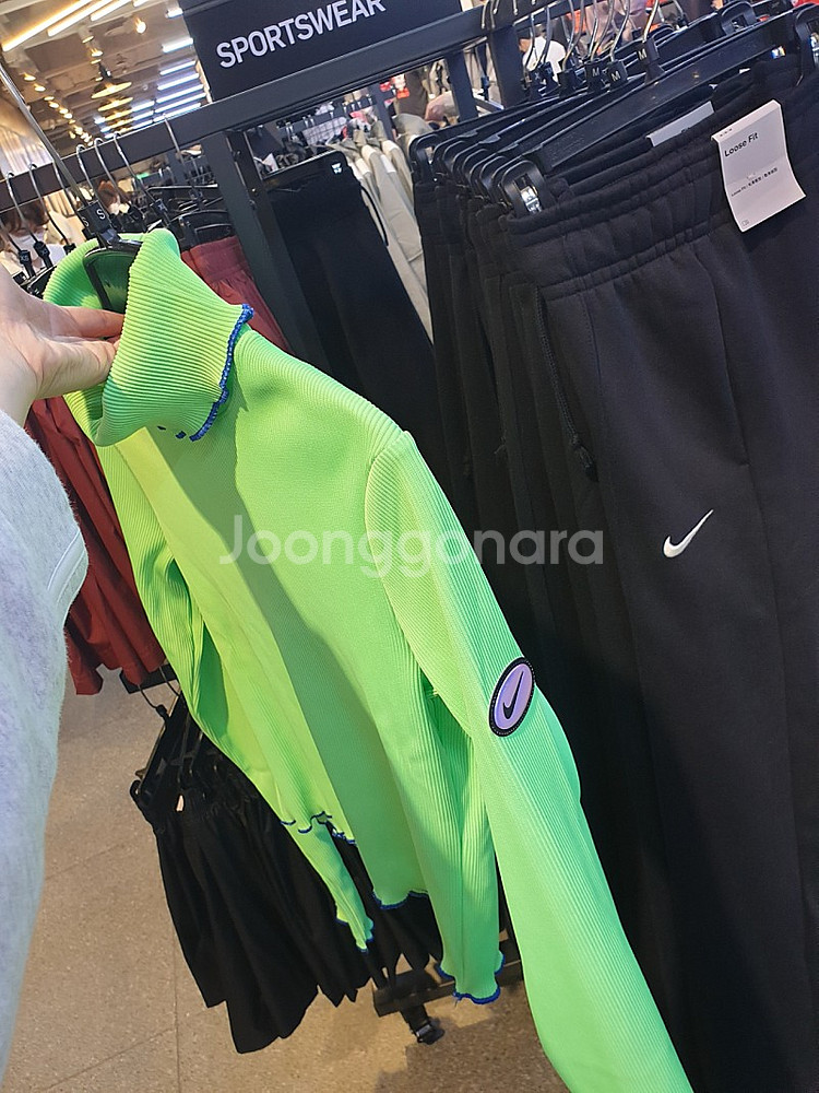 1개 새상품 S M - 나이키 여성 터틀넥 골지 목폴라...--0