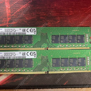 삼성 DDR4 3200 32G X 2장 (총 64기가) 팝니다.