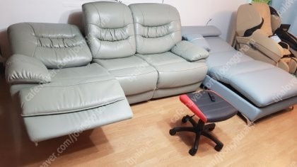 시트앤모어 이태리통가죽 모션카우치 모션베드--1