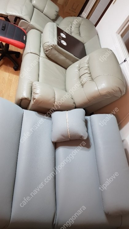 시트앤모어 이태리통가죽 모션카우치 모션베드--3