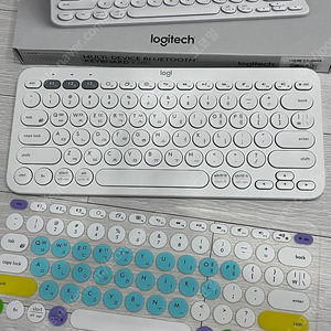 로지텍 k380 화이트+커버 블루투스 키보드