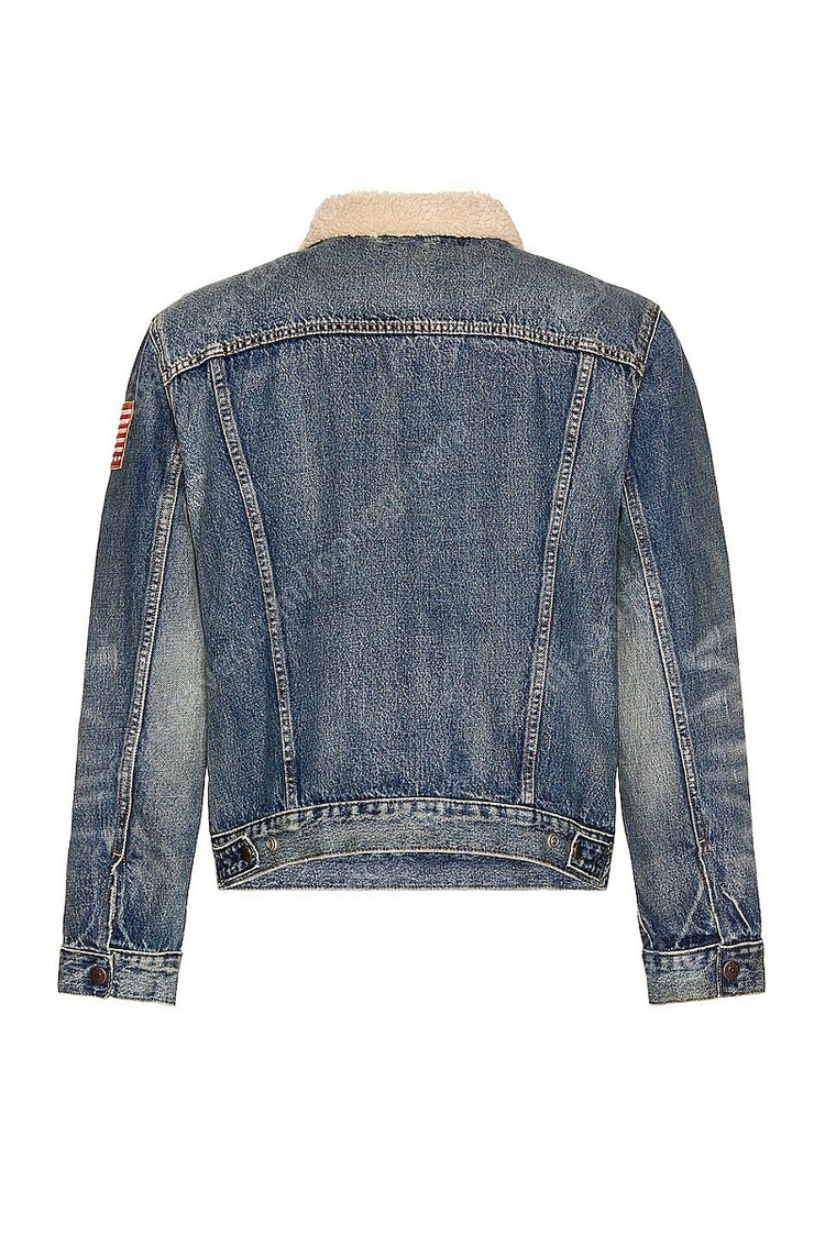 폴로 랄프로렌 청자켓 양털 트러커 데님 미사용 새상품 이미지