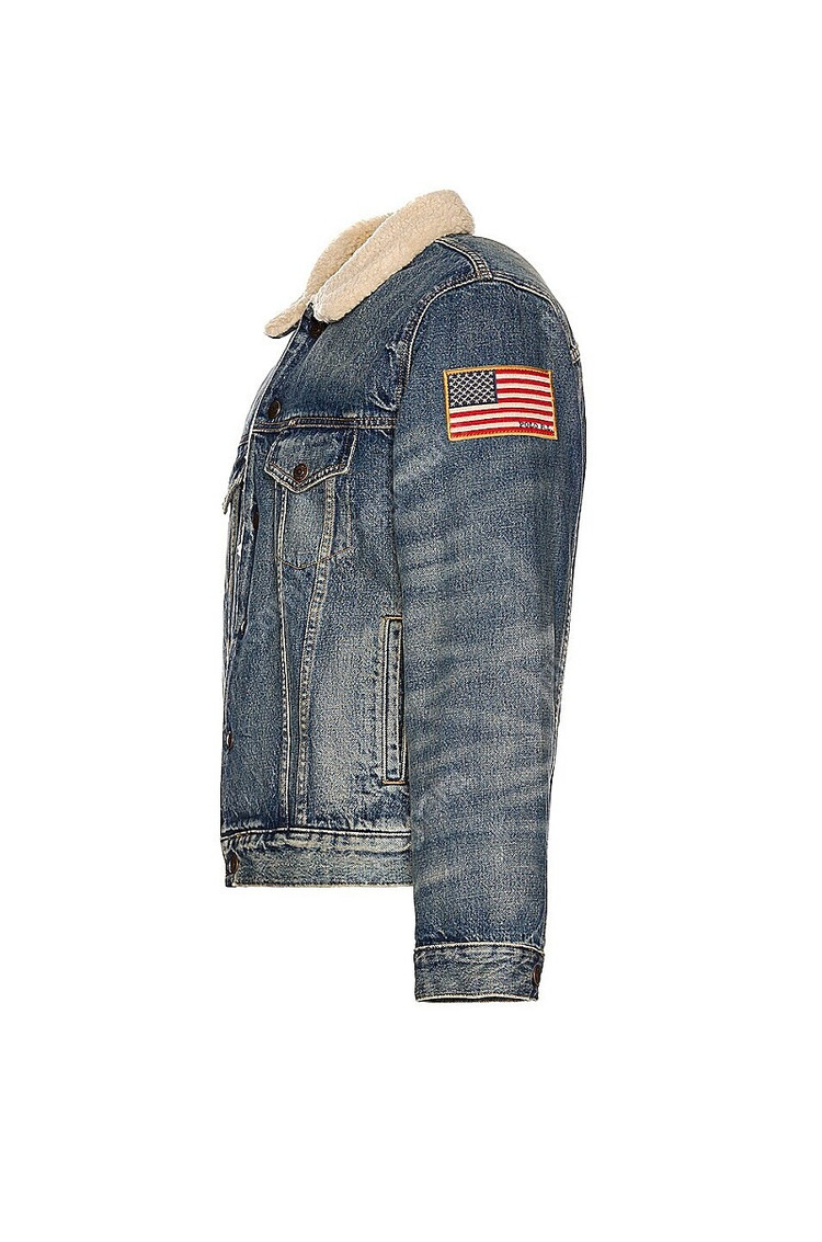 폴로 랄프로렌 청자켓 양털 트러커 데님 미사용 새상품 이미지