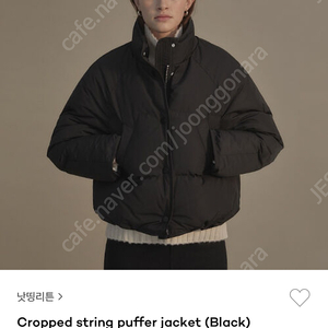 (1/23까지 판매) 낫띵리튼 패딩 Cropped string puffer jacket