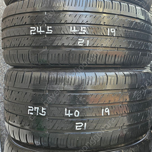 [판매] 245/45R19,275/40R19. A1 A/S 던롭 전,후 한대분판매