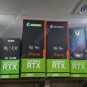 RTX3090 아수스 이엠텍 조텍 3팬 팝니다.