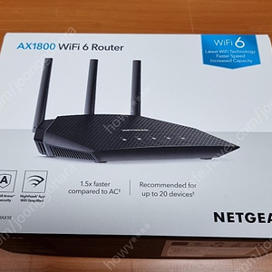 [미개봉] NETGEAR RAX10 ﻿AX1800 WiFi 6 Router [70,000원]