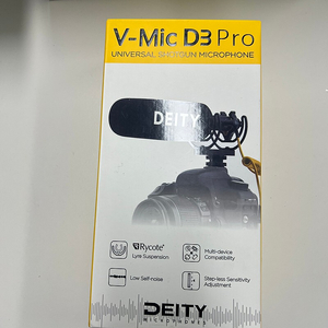 DEITY 데이티 V-MIC D3 PRO DSLR 카메라 마이크 새상품