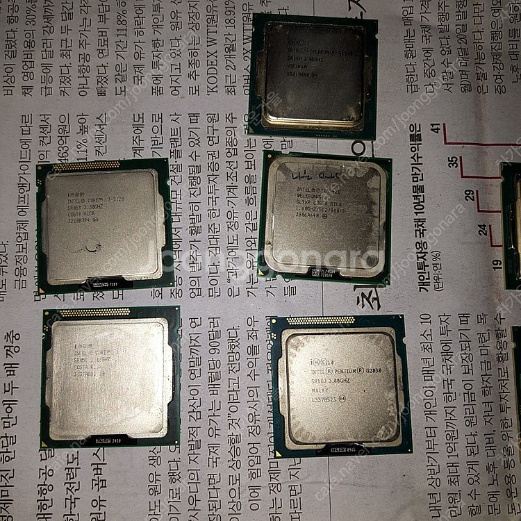택배가능 샌디브릿지i3 2개 하스웰팬티엄4개--3