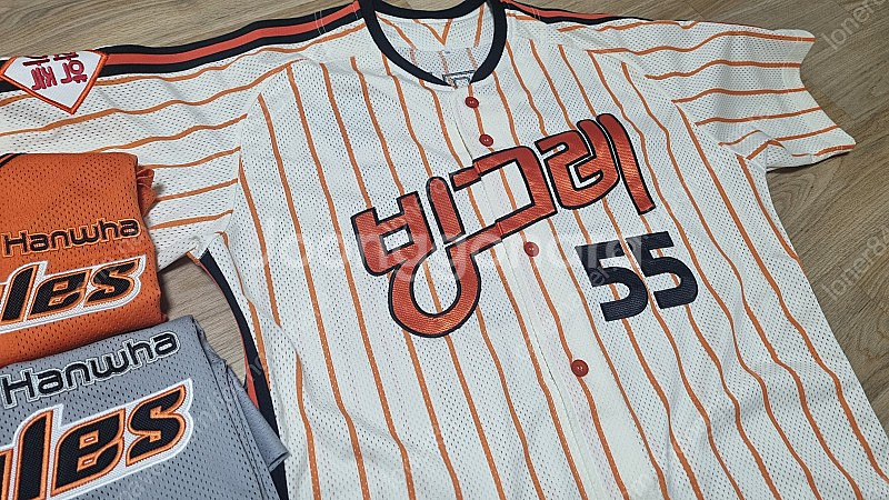 빙그레 이글스 55 정민철 유니폼--0