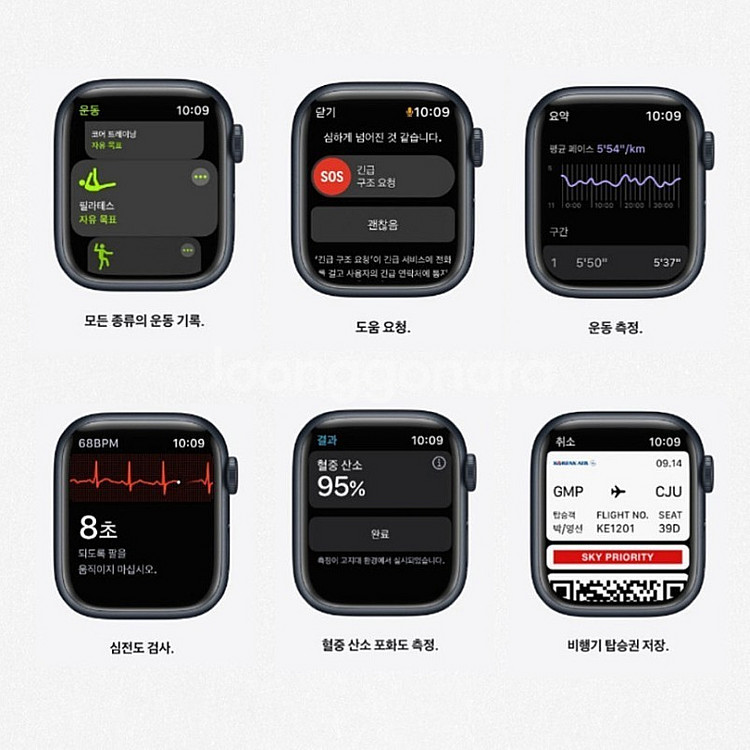 Apple 애플 워치 7 GPS 41mm (미드나이트 ...--1