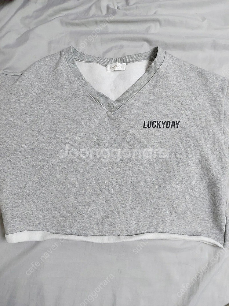 여성 크롭 기모 맨투맨 55~66 겨울티셔츠 트레이닝상의--1