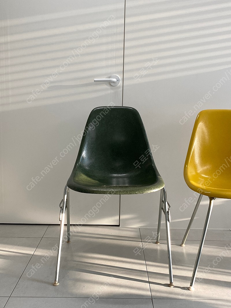 임스체어 Eames 파이버글라스 미드센츄리 빈티지 의자 (그린)