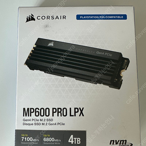 커세어 MP600 PRO LPX M.2 NVMe SSD 하드 4TB