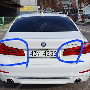 BMW G30 전기형 테일램프 트렁크