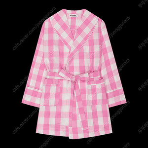 슬리피곰 11am 임여진 Peony gingham robe 체크 로브 새상품