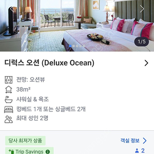 세부 제이파크리조트 오션뷰 디럭스 1월 30~31일