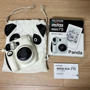 instax 폴로라이드 카메라 mini7s 팬더 +instax 사진기가방