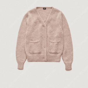 - 더 바넷 핑크 모헤어 울 블렌드 니트 / The barnet pink mohair wool blend knit