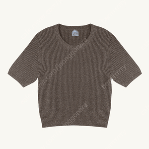 베뉴먼트 숏 슬리브 니트 (코코아) / venument short sleeve knit (cocoa)