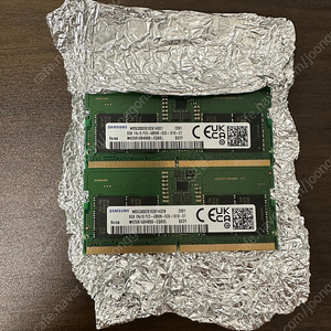 삼성 노트북용 DDR5 8GB PC5-4800B * 2개