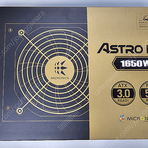 마이크로닉스 ASTRO II GD 1650W 80PLUS GOLD 풀모듈러 ATX 3.0 (PCIE5) 미개봉 팝니다.